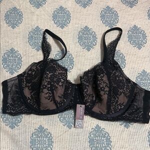 Adore Me Elegant Black Lace Bra